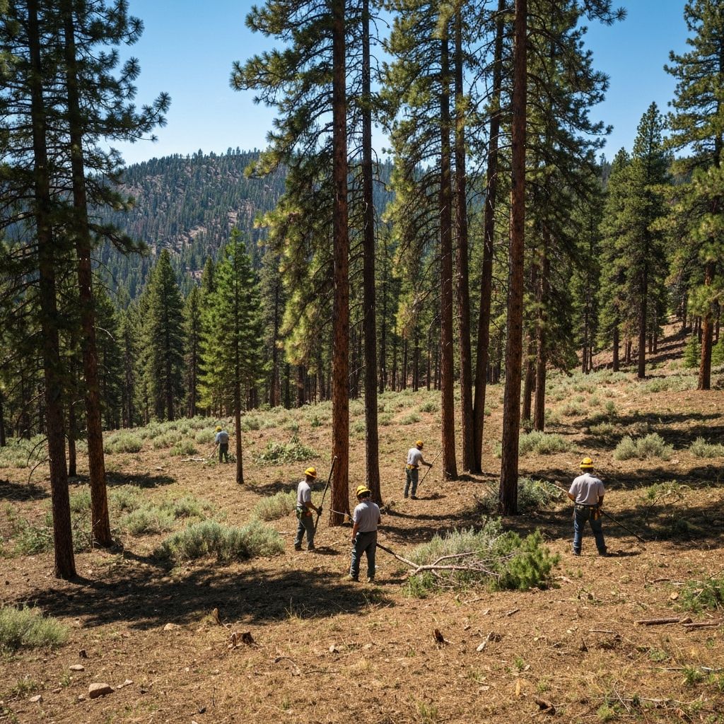 EmberLine crew performing wildfire mitigation work